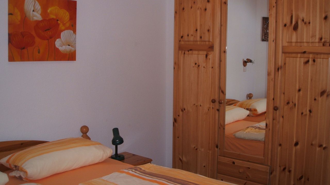 Blick ins Schlafzimmer Blick ins Schlafzimmer